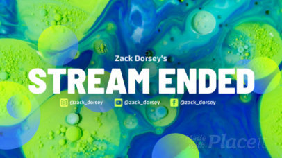 Twitch Screen Video Generator Featuring a Colorful Background with Animated Bubbles 2662a 5569