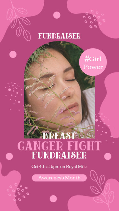 Instagram Story Template for a Breast Cancer Awareness Month Event 4798h