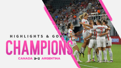 YouTube Thumbnail Maker for a Soccer Final Highlights Video