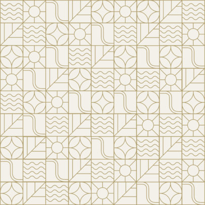 Tea House-Themed Print Pattern Design Maker Featuring Geometrical Figures 5282