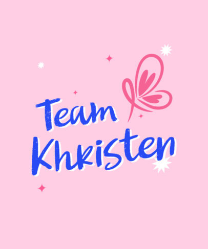 T-Shirt Design Template for a Breast Cancer Survivor