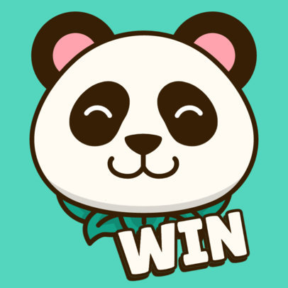 Cartoonish Twitch Emote Generator With a Panda Bear