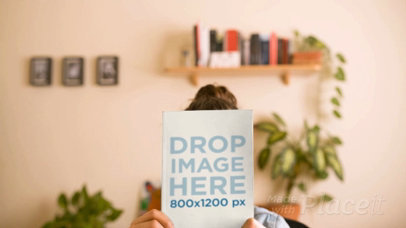 Pretty Woman Playing with a Book That Disappears Video