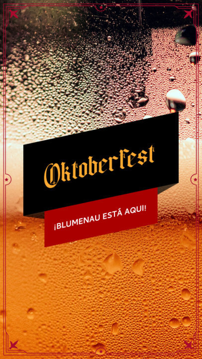Instagram Story Template Featuring an Oktoberfest Theme