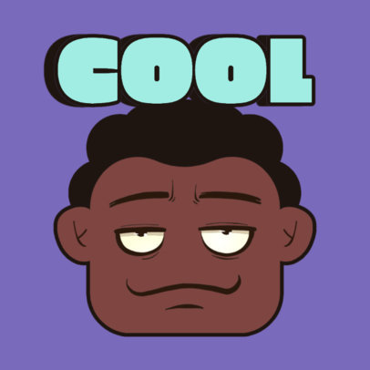 Cool Emote Generator Featuring a Cartoonish Character