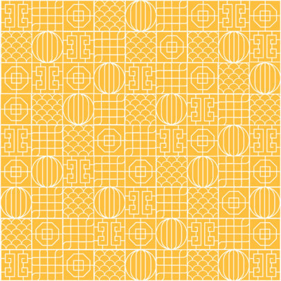 Print Pattern Design Generator for a Tea Shop With Geometrical Figures 5282a
