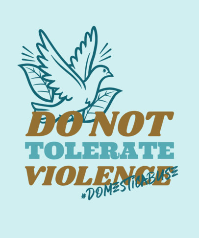 T-Shirt Design Maker to Raise Awareness About Domestic Violence