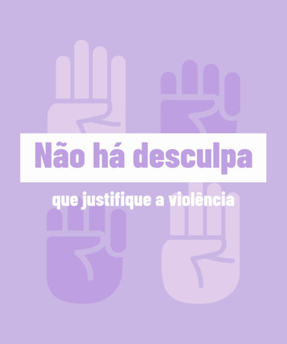 T-Shirt Design Maker for Domestic Violence Awareness with Hand Illustrations