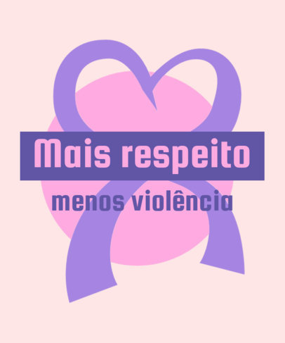 Illustrated T-Shirt Design Maker to Raise Awareness Against Domestic Violence 