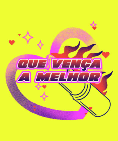 Colorful T-Shirt Design Generator Featuring a Drag Competition Quote 5275f