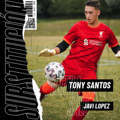 Twitter Post Template for Real-Time Updates of Soccer Games