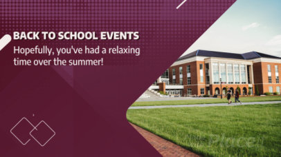 Slideshow Video Maker for a Back To School Event