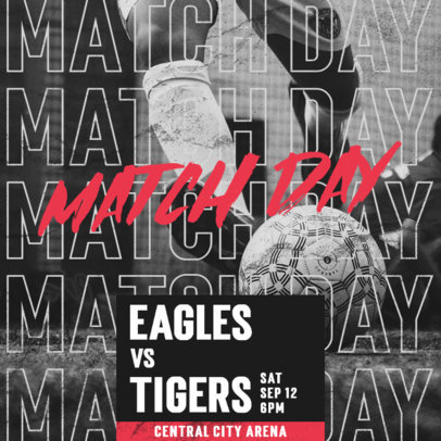 Twitter Post Design Template for Real-Time Soccer Match Updates