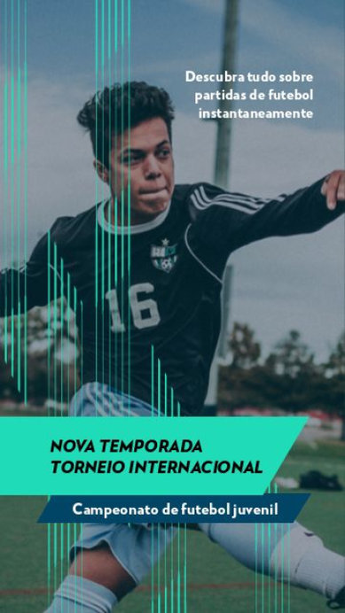 Instagram Story Video Template for a Soccer Tournament Featuring Animated Banners