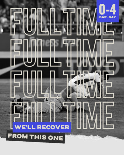 Twitter Post Creator Featuring a Soccer Game Final Scoreboard