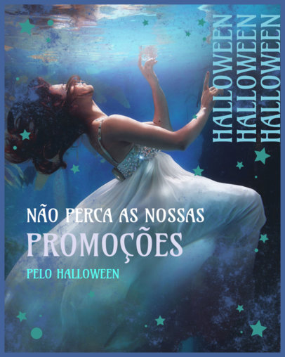 Instagram Post Template Featuring Halloween Special Promos 4813h