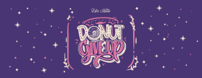 Mug Design Template Featuring a Large Quote With a Donut Graphic