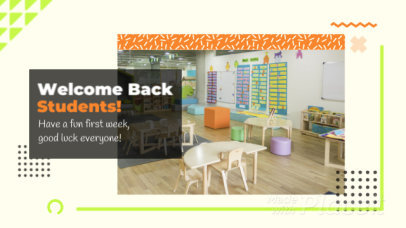 Slideshow Video Template with a Back to School Theme and Abstract Graphic Animations