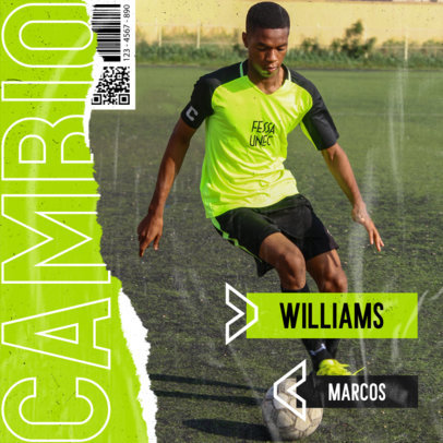 Twitter Post Generator for a Live Substitution Announcement in a Soccer Match