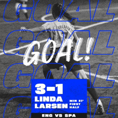 Twitter Post Generator for a Soccer Goal Live Announcement