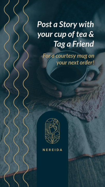 Promo-Themed Instagram Story Maker for a Tea House