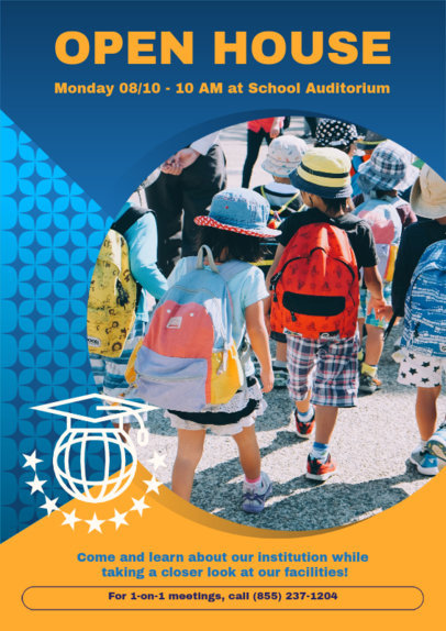 Flyer Maker for a Back to School Open House Event