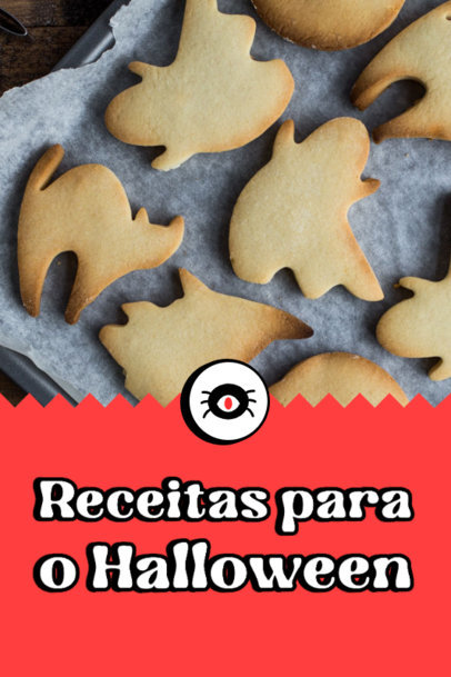 Pinterest Pin Maker for Halloween Themed Recipes Featuring an Illustrated Icon