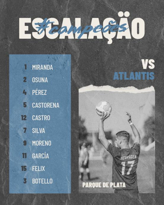 Twitter Post Design Creator for Featuring a Titular Soccer Formation for a Match