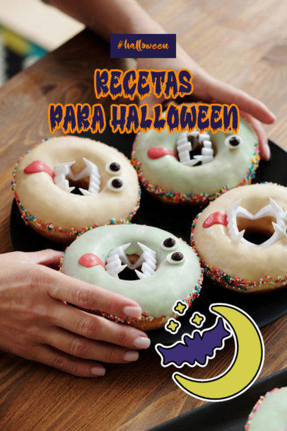 Pinterest Pin Creator to Promote Some Fun Recipes for a Halloween Party