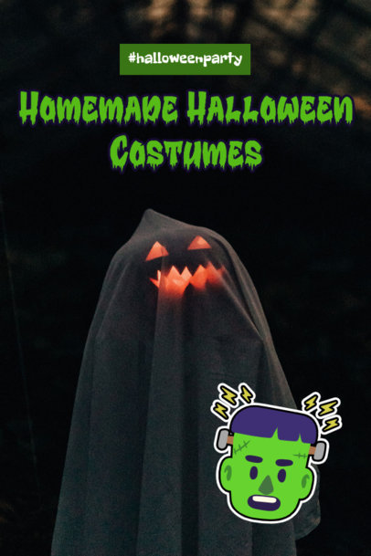 Pinterest Pin Creator to Promote Homemade Halloween Costume Ideas