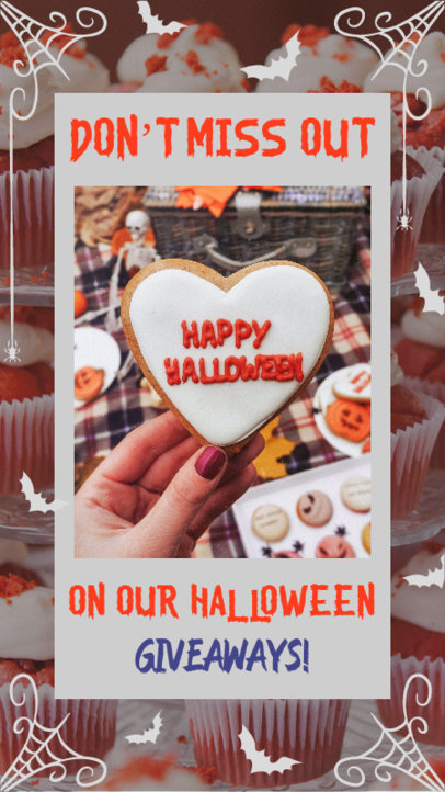 Instagram Story Maker for Halloween Giveaways Featuring Some Seasonal Cookies 4816g