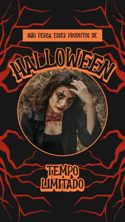 Instagram Story Creator for a Time-Limited Halloween Season Sale 4814g