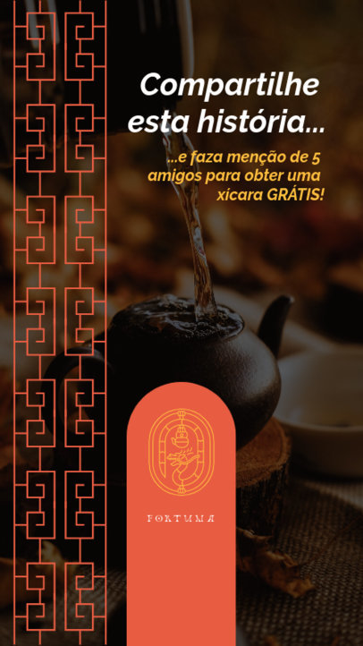 Instagram Story Generator for a Tea House Special Promo