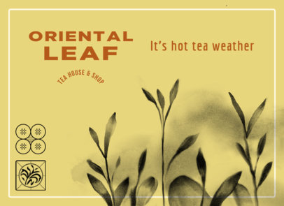 Greeting Card Design Creator Featuring a Tea House Theme  5281b