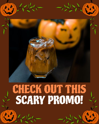 Instagram Post Maker for Scary Halloween Promos 4812g