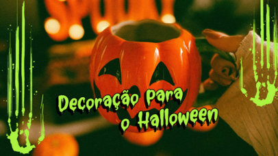 YouTube Thumbnail Maker Featuring Some Terrifying Halloween Decorations Ideas 