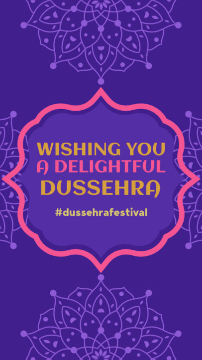 Instagram Story Generator Featuring a Short Quote for the Dussehra Festival