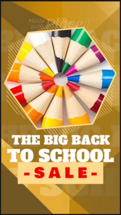 Instagram Story Video Maker for a Back to School  Special Sale Offer 