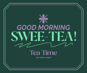 Paper Cup Design Maker Featuring a Tea Shop-Themed Quote