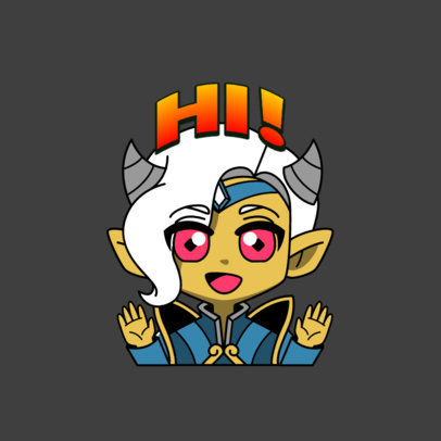 Twitch Emote Template Featuring Lost Ark-Inspired Elves