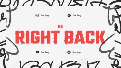 Twitch Starting Soon Screen Video Template Featuring a Graffiti Style 2644b-5587