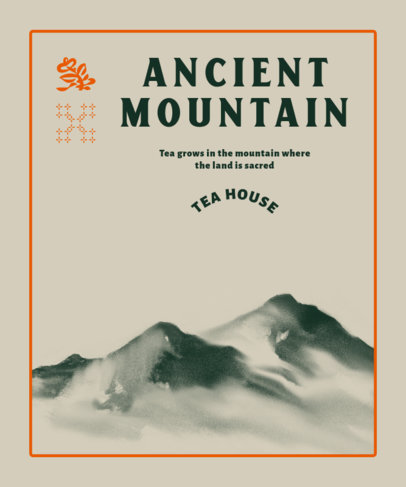 Tote Bag Design Maker for a Tea House Featuring a Quote