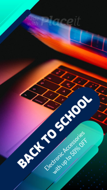 Instagram Story Video Template for a Back-To-School Tech Sale