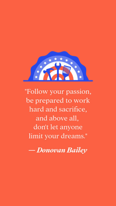 Instagram Story Creator With a Labor Day-Themed Quote 4644h-4742