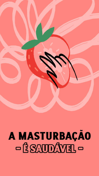 Instagram Story Design Template Featuring a Positive Health Sexuality Message 4824b