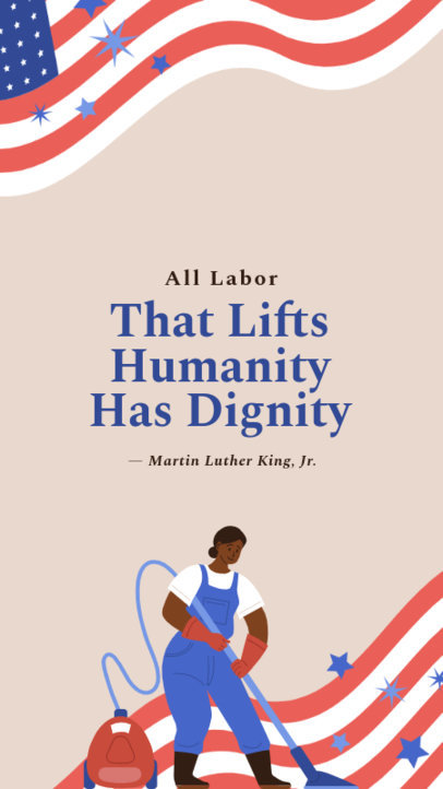 Instagram Story Maker for Labor Day Featuring a Quote 3778m-4742