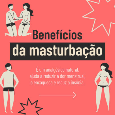 Instagram Post Design Creator for Sexual Health With an Embracing Quote 