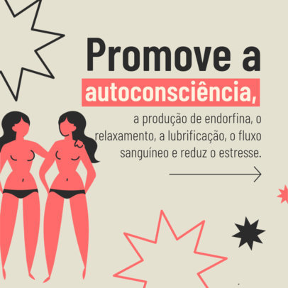 Instagram Post Maker for a Healthy Sex Life to Promote a Self-Awareness Message