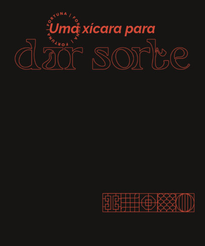 T-Shirt Design Generator Featuring a Tea Shop-Themed Quote