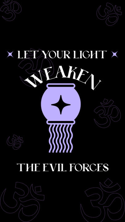 Instagram Story Maker Featuring a Quote for Diwali